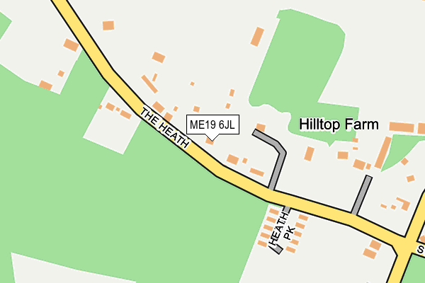 ME19 6JL map - OS OpenMap – Local (Ordnance Survey) ME19 6JL map - OS OpenMap – Local (Ordnance Survey)
