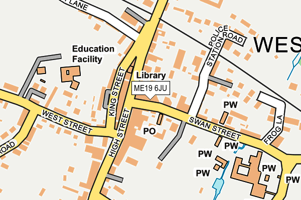 ME19 6JU map - OS OpenMap – Local (Ordnance Survey) ME19 6JU map - OS OpenMap – Local (Ordnance Survey)