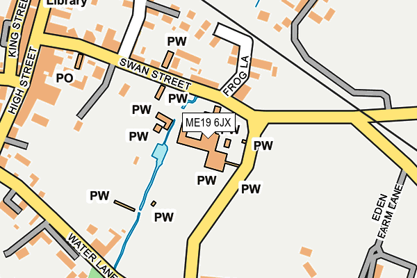 ME19 6JX map - OS OpenMap – Local (Ordnance Survey) ME19 6JX map - OS OpenMap – Local (Ordnance Survey)