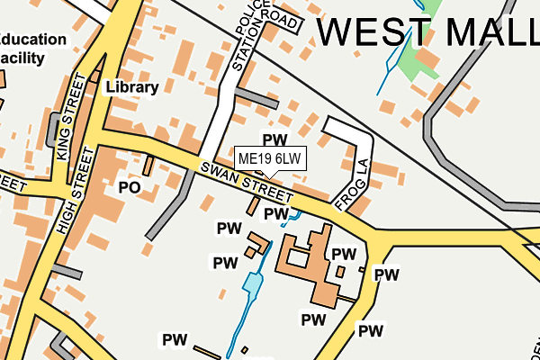 ME19 6LW map - OS OpenMap – Local (Ordnance Survey) ME19 6LW map - OS OpenMap – Local (Ordnance Survey)
