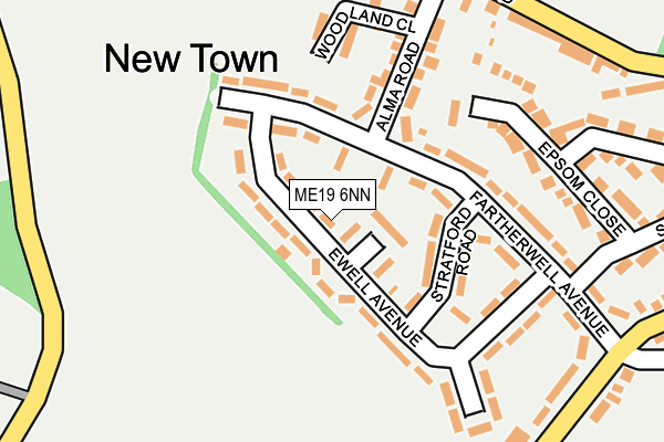 ME19 6NN map - OS OpenMap – Local (Ordnance Survey)