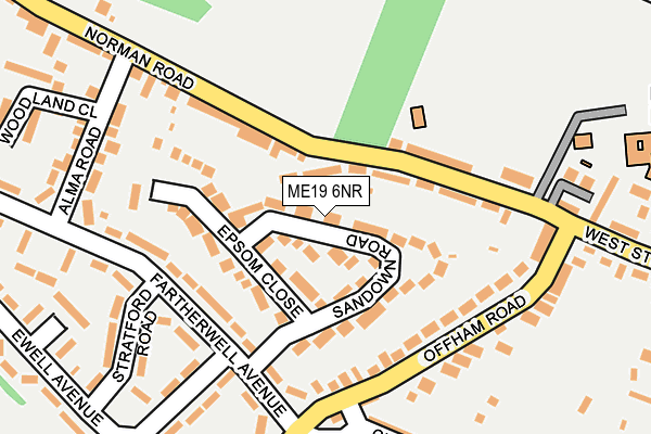 ME19 6NR map - OS OpenMap – Local (Ordnance Survey) ME19 6NR map - OS OpenMap – Local (Ordnance Survey)