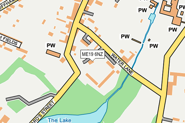 ME19 6NZ map - OS OpenMap – Local (Ordnance Survey) ME19 6NZ map - OS OpenMap – Local (Ordnance Survey)