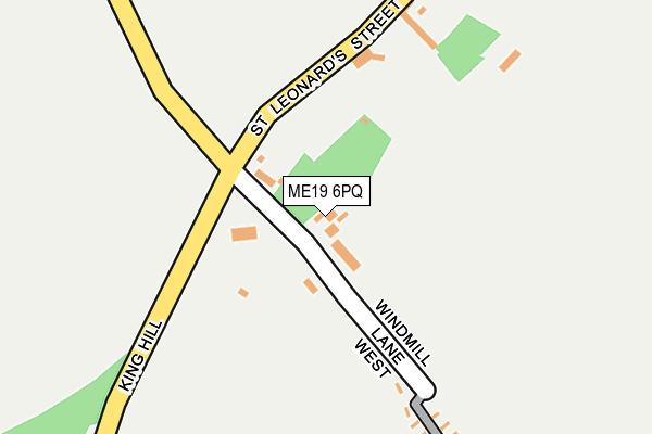 ME19 6PQ map - OS OpenMap – Local (Ordnance Survey)