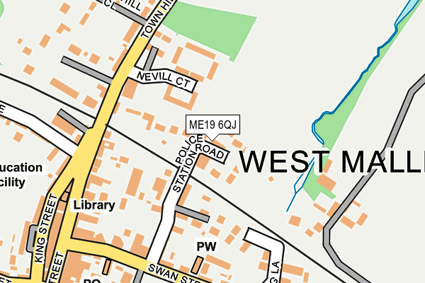 ME19 6QJ map - OS OpenMap – Local (Ordnance Survey) ME19 6QJ map - OS OpenMap – Local (Ordnance Survey)