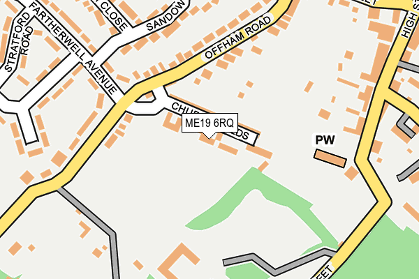 ME19 6RQ map - OS OpenMap – Local (Ordnance Survey) ME19 6RQ map - OS OpenMap – Local (Ordnance Survey)