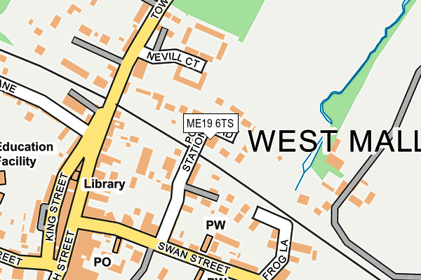 ME19 6TS map - OS OpenMap – Local (Ordnance Survey) ME19 6TS map - OS OpenMap – Local (Ordnance Survey)