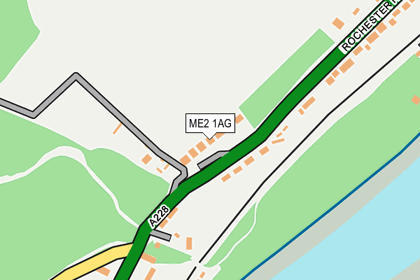 ME2 1AG map - OS OpenMap – Local (Ordnance Survey) ME2 1AG map - OS OpenMap – Local (Ordnance Survey)
