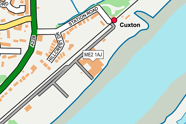 ME2 1AJ map - OS OpenMap – Local (Ordnance Survey) ME2 1AJ map - OS OpenMap – Local (Ordnance Survey)