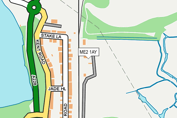 ME2 1AY map - OS OpenMap – Local (Ordnance Survey) ME2 1AY map - OS OpenMap – Local (Ordnance Survey)
