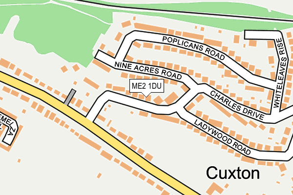 ME2 1DU map - OS OpenMap – Local (Ordnance Survey)