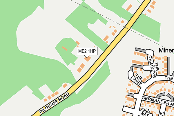 ME2 1HP map - OS OpenMap – Local (Ordnance Survey) ME2 1HP map - OS OpenMap – Local (Ordnance Survey)