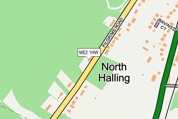 ME2 1HW map - OS OpenMap – Local (Ordnance Survey)