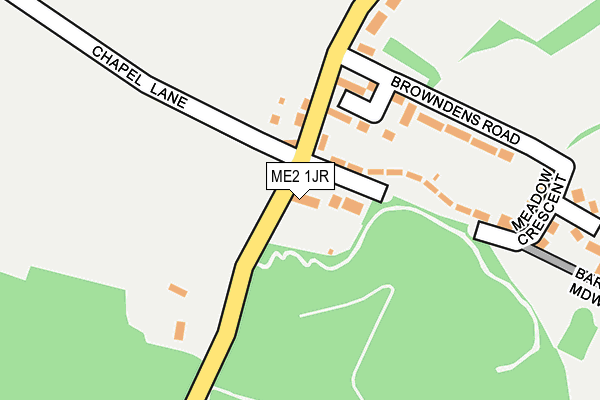 ME2 1JR map - OS OpenMap – Local (Ordnance Survey) ME2 1JR map - OS OpenMap – Local (Ordnance Survey)