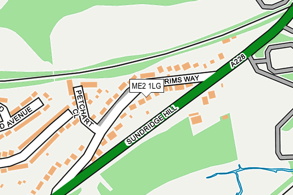 ME2 1LG map - OS OpenMap – Local (Ordnance Survey) ME2 1LG map - OS OpenMap – Local (Ordnance Survey)