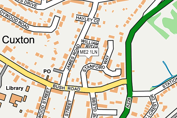 ME2 1LN map - OS OpenMap – Local (Ordnance Survey) ME2 1LN map - OS OpenMap – Local (Ordnance Survey)