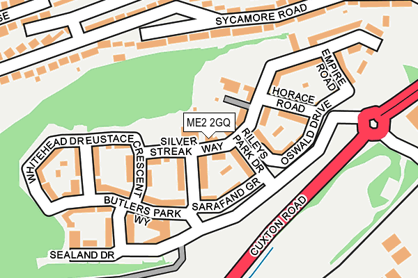 ME2 2GQ map - OS OpenMap – Local (Ordnance Survey) ME2 2GQ map - OS OpenMap – Local (Ordnance Survey)