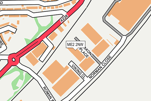 ME2 2NW map - OS OpenMap – Local (Ordnance Survey)