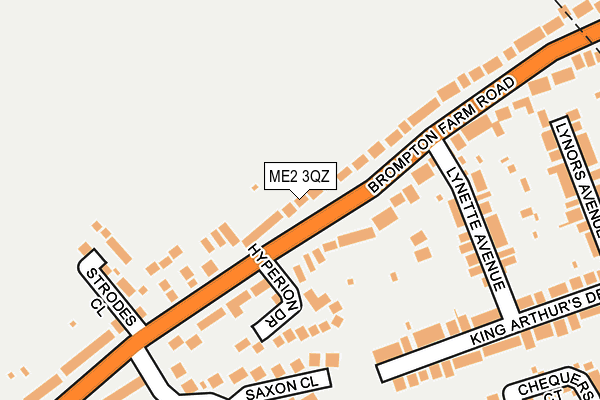 ME2 3QZ map - OS OpenMap – Local (Ordnance Survey) ME2 3QZ map - OS OpenMap – Local (Ordnance Survey)