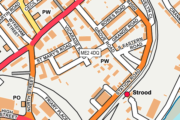 ME2 4DQ map - OS OpenMap – Local (Ordnance Survey)