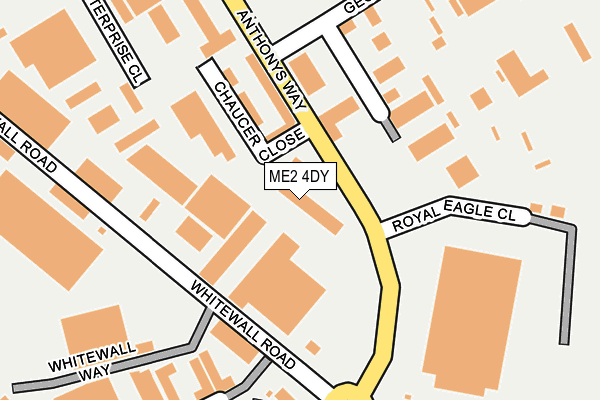 ME2 4DY map - OS OpenMap – Local (Ordnance Survey) ME2 4DY map - OS OpenMap – Local (Ordnance Survey)