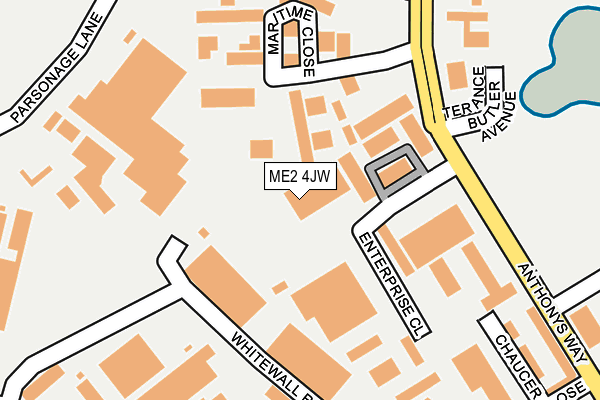 ME2 4JW map - OS OpenMap – Local (Ordnance Survey) ME2 4JW map - OS OpenMap – Local (Ordnance Survey)