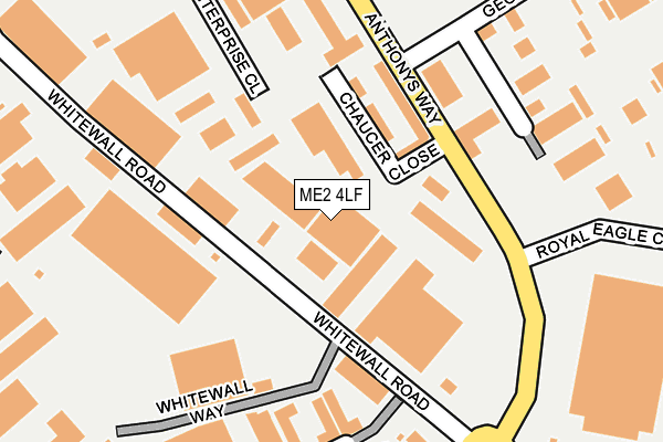 ME2 4LF map - OS OpenMap – Local (Ordnance Survey) ME2 4LF map - OS OpenMap – Local (Ordnance Survey)