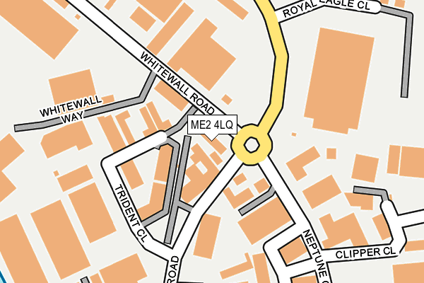 ME2 4LQ map - OS OpenMap – Local (Ordnance Survey) ME2 4LQ map - OS OpenMap – Local (Ordnance Survey)