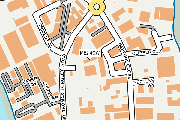 ME2 4QW map - OS OpenMap – Local (Ordnance Survey) ME2 4QW map - OS OpenMap – Local (Ordnance Survey)