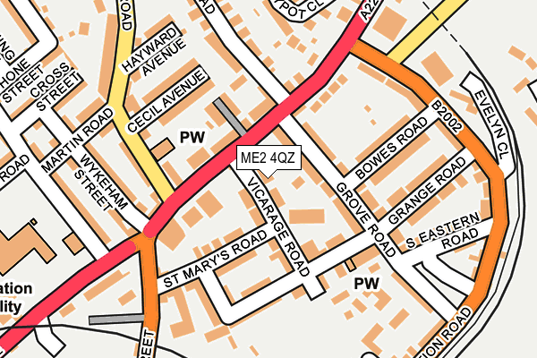 ME2 4QZ map - OS OpenMap – Local (Ordnance Survey) ME2 4QZ map - OS OpenMap – Local (Ordnance Survey)