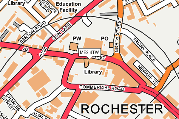 ME2 4TW map - OS OpenMap – Local (Ordnance Survey) ME2 4TW map - OS OpenMap – Local (Ordnance Survey)