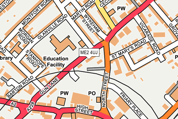 ME2 4UJ map - OS OpenMap – Local (Ordnance Survey) ME2 4UJ map - OS OpenMap – Local (Ordnance Survey)