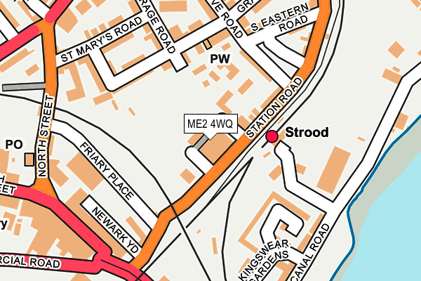 ME2 4WQ map - OS OpenMap – Local (Ordnance Survey)