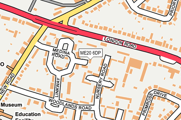ME20 6DP map - OS OpenMap – Local (Ordnance Survey) ME20 6DP map - OS OpenMap – Local (Ordnance Survey)