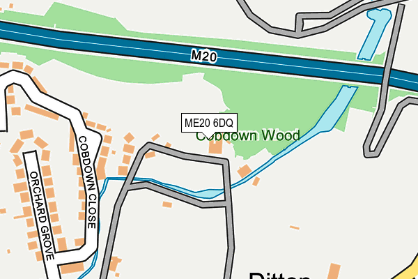 ME20 6DQ map - OS OpenMap – Local (Ordnance Survey) ME20 6DQ map - OS OpenMap – Local (Ordnance Survey)