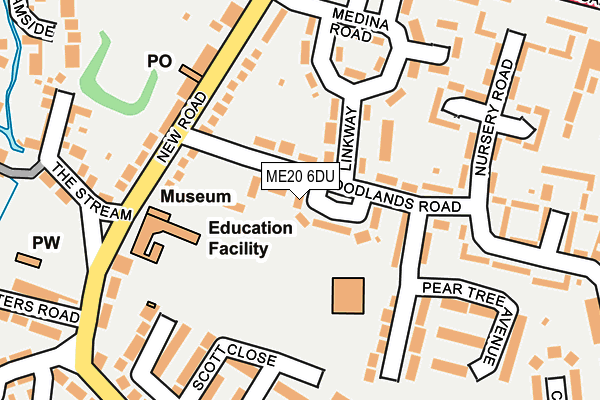 ME20 6DU map - OS OpenMap – Local (Ordnance Survey) ME20 6DU map - OS OpenMap – Local (Ordnance Survey)