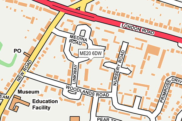 ME20 6DW map - OS OpenMap – Local (Ordnance Survey) ME20 6DW map - OS OpenMap – Local (Ordnance Survey)