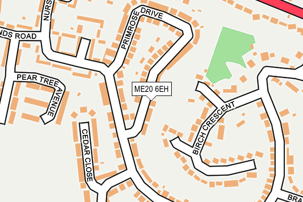 ME20 6EH map - OS OpenMap – Local (Ordnance Survey) ME20 6EH map - OS OpenMap – Local (Ordnance Survey)