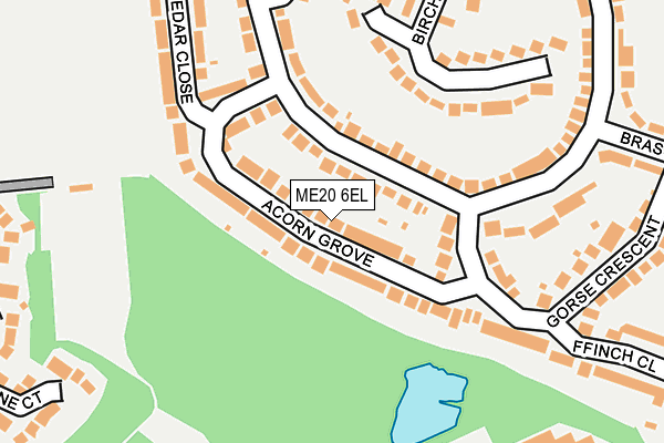 ME20 6EL map - OS OpenMap – Local (Ordnance Survey) ME20 6EL map - OS OpenMap – Local (Ordnance Survey)