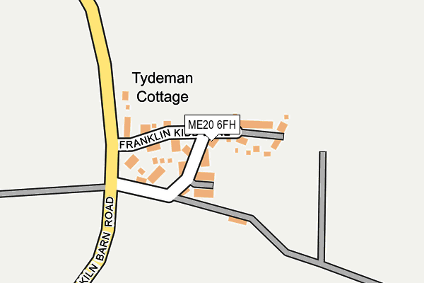 ME20 6FH map - OS OpenMap – Local (Ordnance Survey) ME20 6FH map - OS OpenMap – Local (Ordnance Survey)