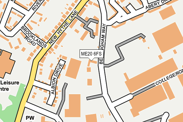 ME20 6FS map - OS OpenMap – Local (Ordnance Survey) ME20 6FS map - OS OpenMap – Local (Ordnance Survey)