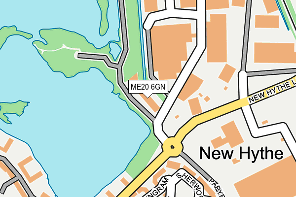 ME20 6GN map - OS OpenMap – Local (Ordnance Survey) ME20 6GN map - OS OpenMap – Local (Ordnance Survey)