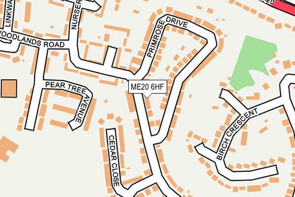 ME20 6HF map - OS OpenMap – Local (Ordnance Survey) ME20 6HF map - OS OpenMap – Local (Ordnance Survey)