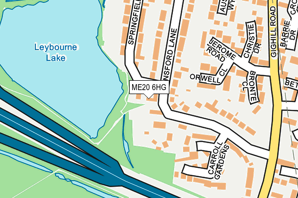 ME20 6HG map - OS OpenMap – Local (Ordnance Survey) ME20 6HG map - OS OpenMap – Local (Ordnance Survey)