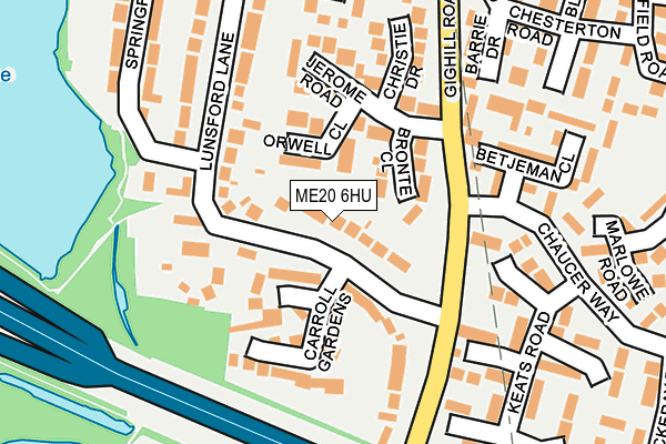 ME20 6HU map - OS OpenMap – Local (Ordnance Survey) ME20 6HU map - OS OpenMap – Local (Ordnance Survey)
