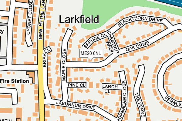 ME20 6NL map - OS OpenMap – Local (Ordnance Survey) ME20 6NL map - OS OpenMap – Local (Ordnance Survey)