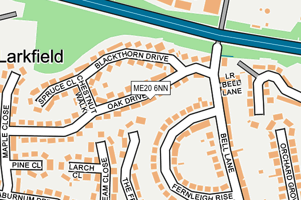ME20 6NN map - OS OpenMap – Local (Ordnance Survey) ME20 6NN map - OS OpenMap – Local (Ordnance Survey)