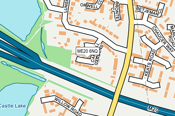 ME20 6NQ map - OS OpenMap – Local (Ordnance Survey)