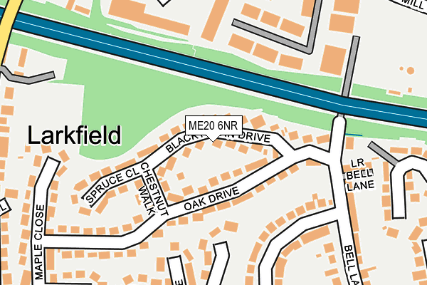 ME20 6NR map - OS OpenMap – Local (Ordnance Survey)