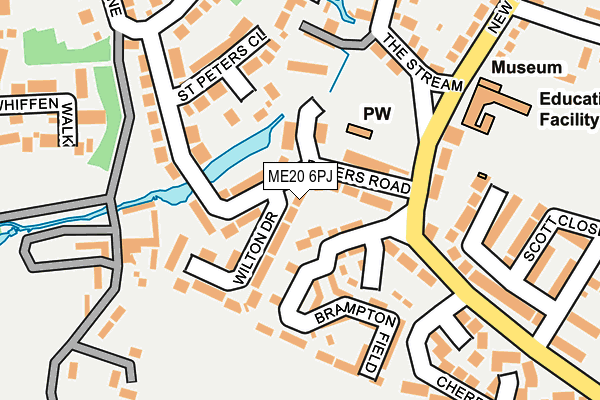 ME20 6PJ map - OS OpenMap – Local (Ordnance Survey) ME20 6PJ map - OS OpenMap – Local (Ordnance Survey)